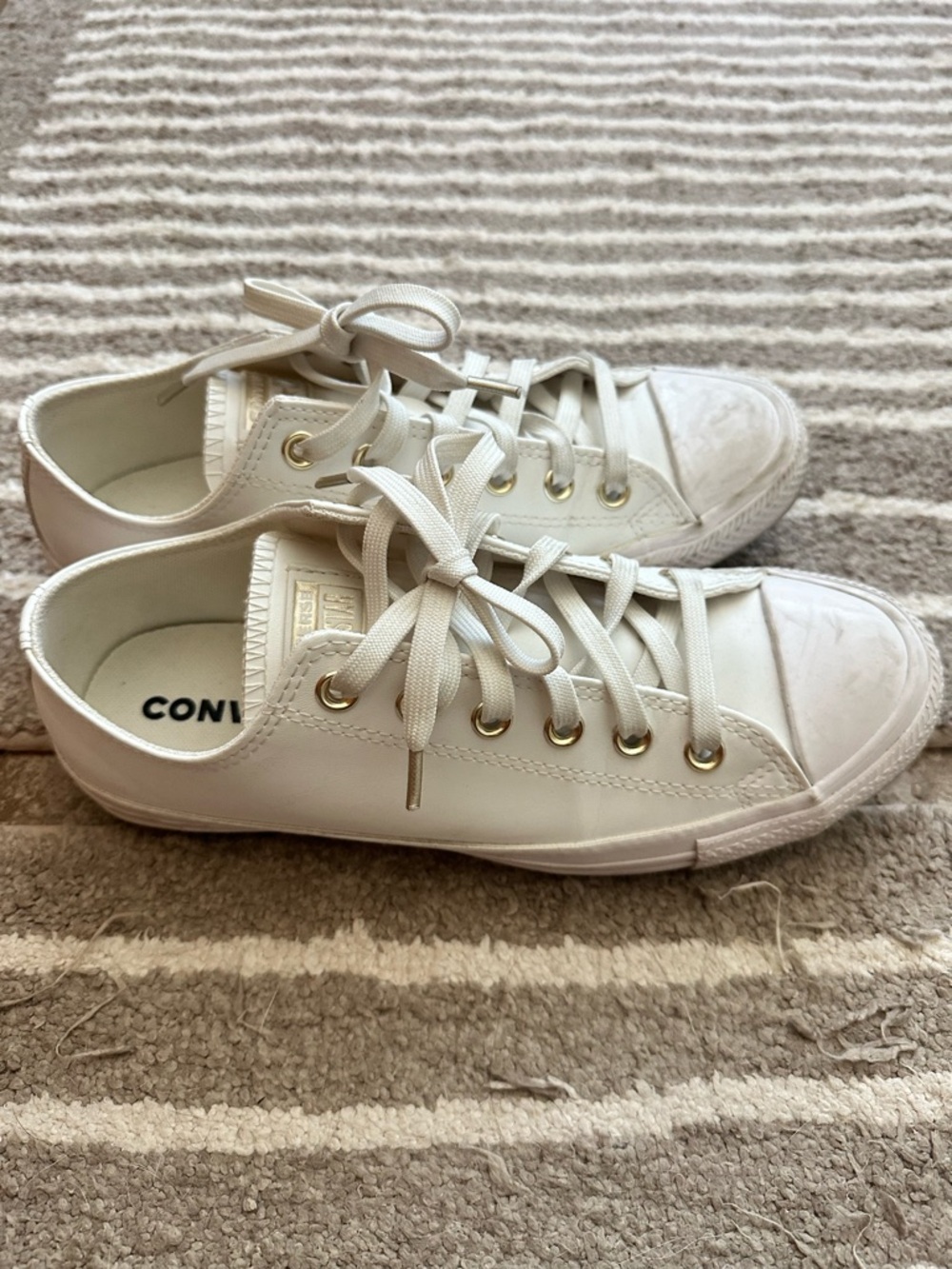 Leather converse 8.5